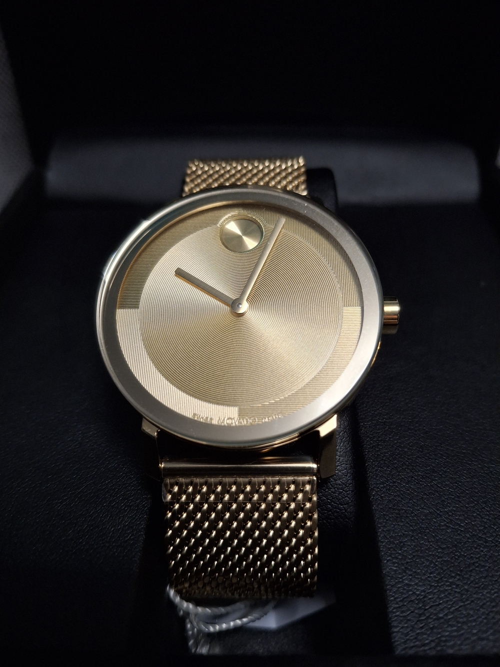 Movado Bold Evolution 2.0 Men’s Gold Mesh Bracelet Watch
